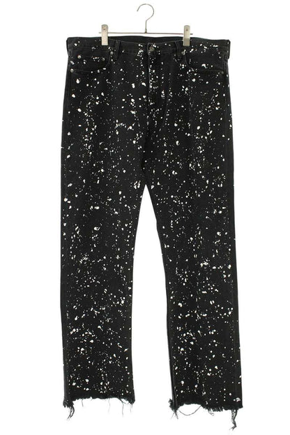 OFF-WHITE Paint Splatter Pants Black/White Size 38