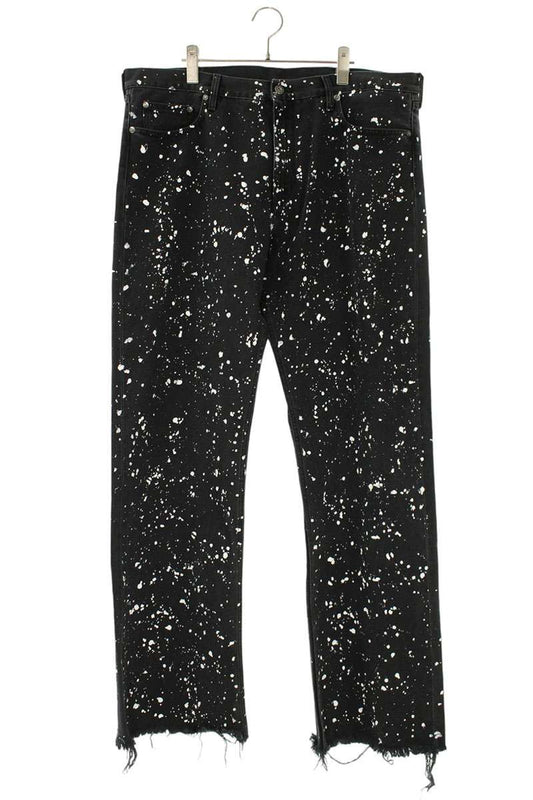 OFF-WHITE Paint Splatter Pants Black/White Size 38