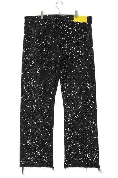 OFF-WHITE Paint Splatter Pants Black/White Size 38