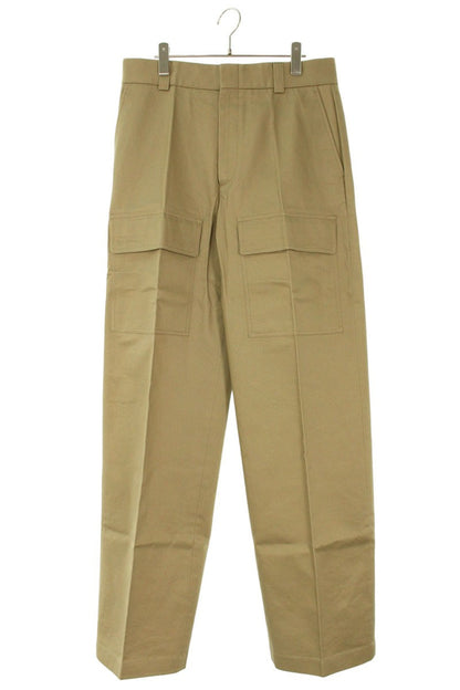 GUCCI 24AW Cotton Wide Leg Cargo Pants Beige Size 34