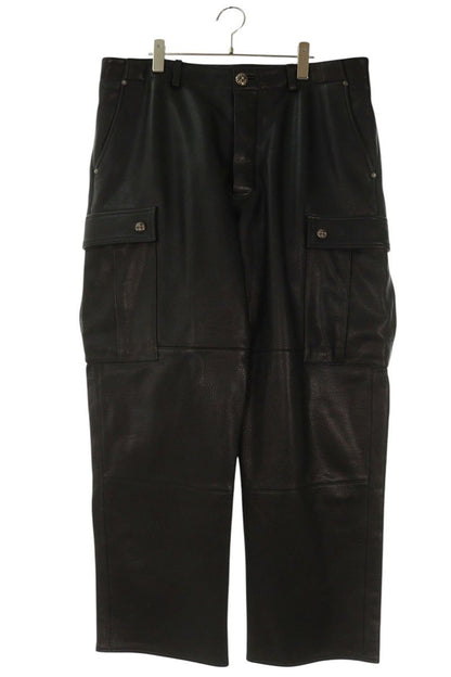 Chrome Hearts DEVIL DOG LTHR Cross Button Multi Size 36