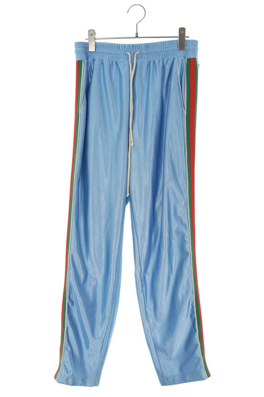 GUCCI Side Snap Button Track Pants Light Blue Size 30