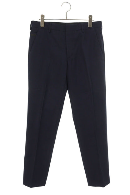 Prada Navy Virgin Wool Plain Trousers Size 32