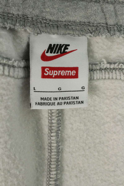 Supreme x Nike 25SS Logo Patchwork Long Pants Gray Size L
