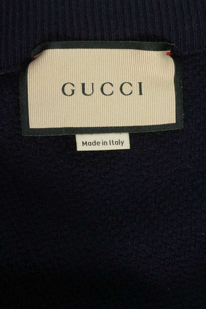 GUCCI Interlocking G Applique Wool Jersey Pants Size 30
