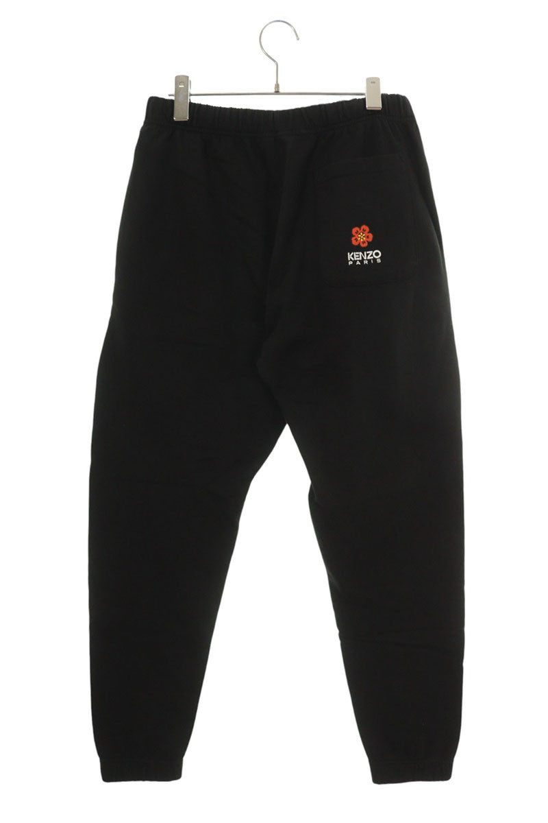 KENZO Flower Embroidery Sweatpants Black Size 30