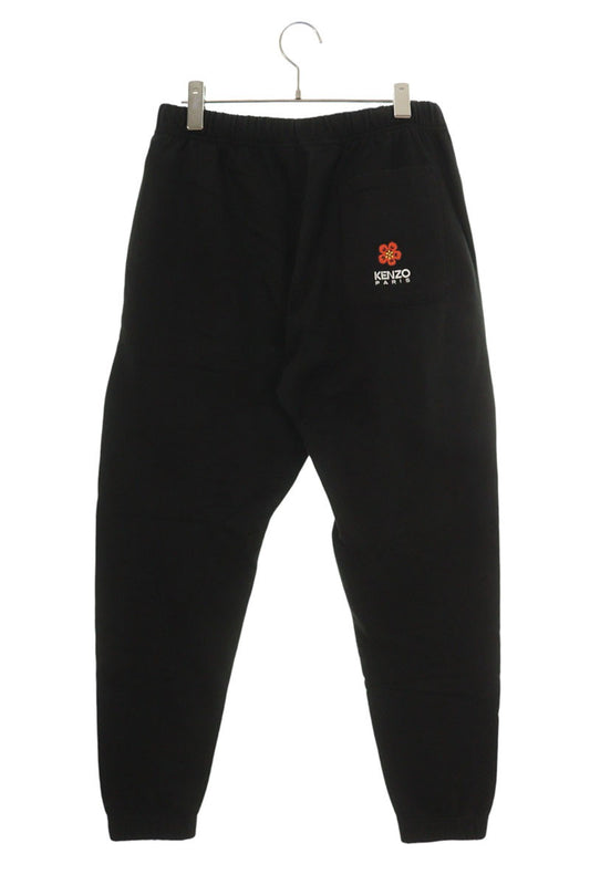 KENZO Flower Embroidery Sweatpants Black Size 30