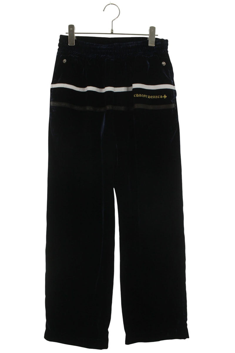 Chrome Hearts VELVET TRACKSUIT PANTS Navy Size 30