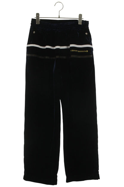 Chrome Hearts VELVET TRACKSUIT PANTS Navy Size 30