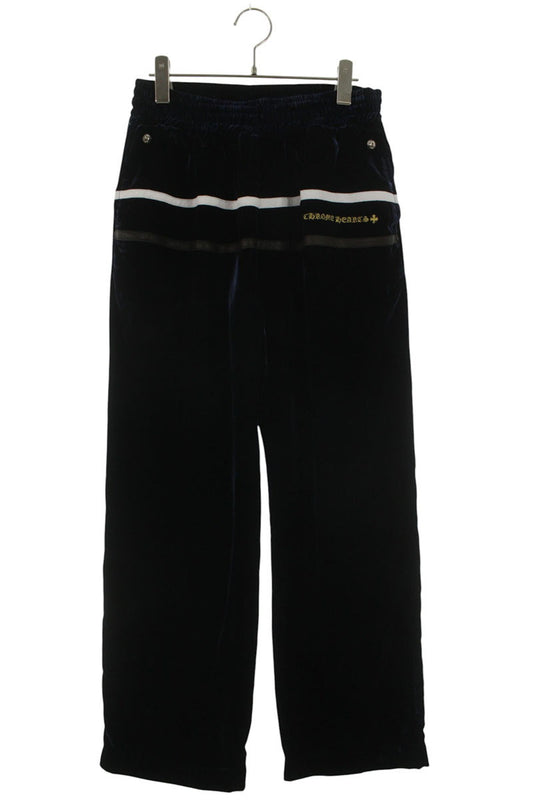 Chrome Hearts VELVET TRACKSUIT PANTS Navy Size 30