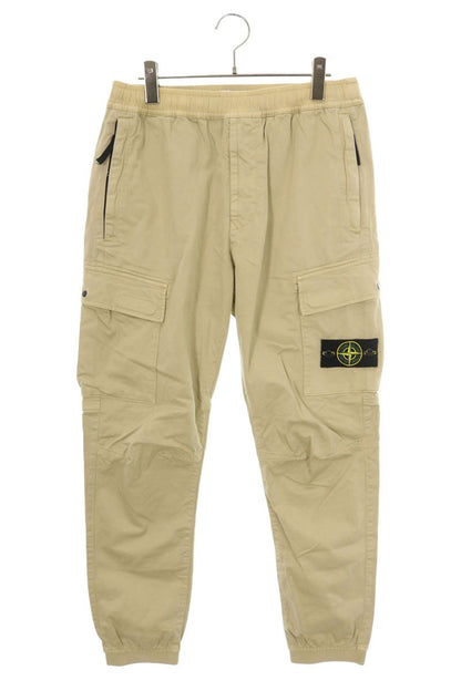 STONEISLAND Logo Patch Cargo Pants Beige Size 32