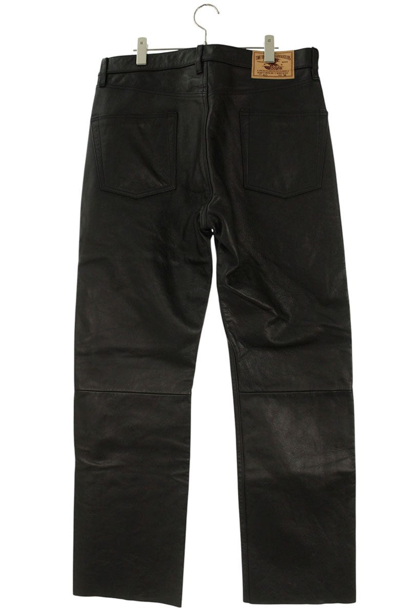 schott Leather Pants Black Size 34