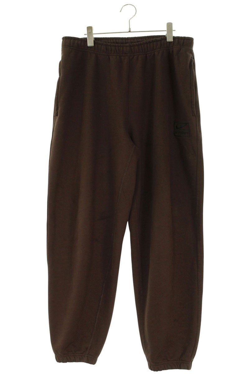 NIKE Stone Washed Fleece Pant Brown Size 32