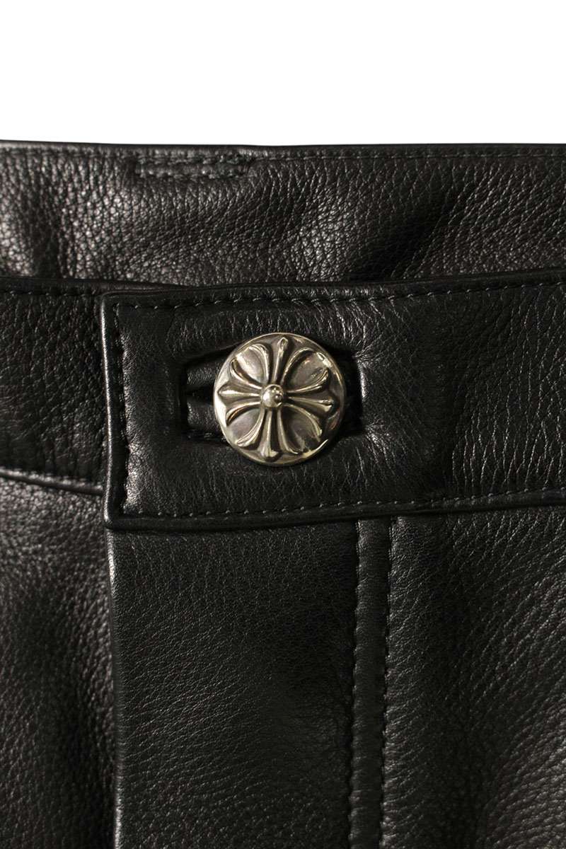 Chrome Hearts CARPENTER DOUBLE KNEE Leather Pants Size 36