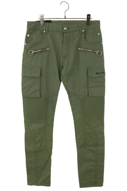 BALMAIN Cotton Cargo Pants Cargo Green Size 30