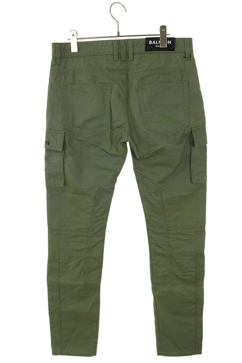 BALMAIN Cotton Cargo Pants Cargo Green Size 30
