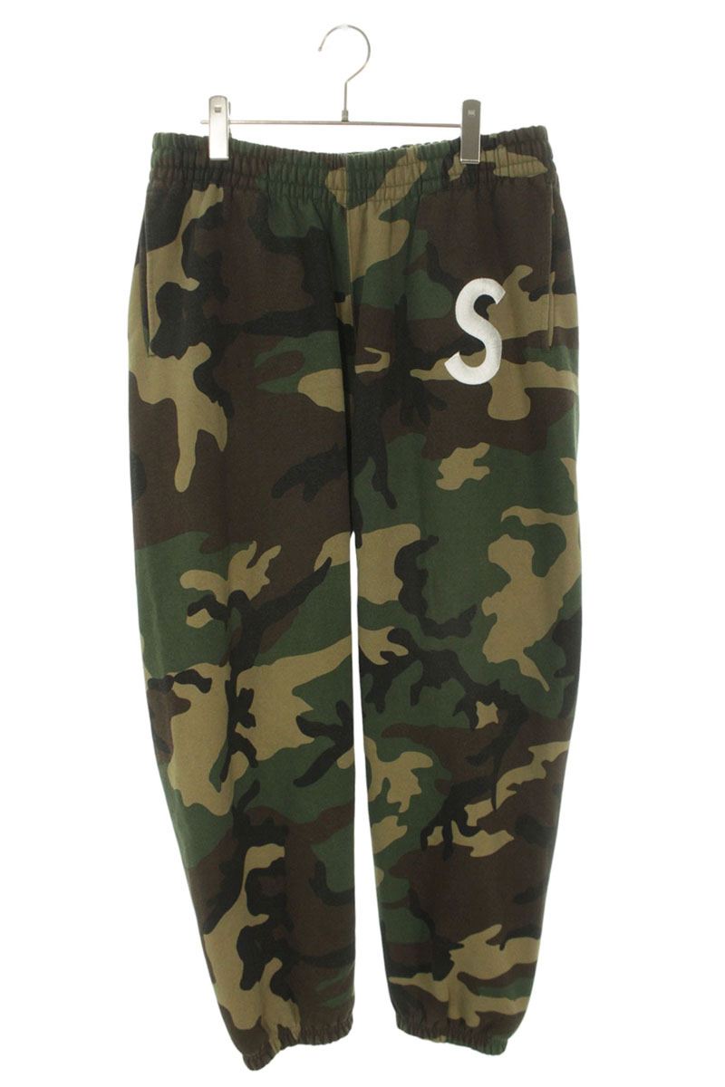 Supreme 25AW S Logo Sweatpant S Long Pants Green Size L