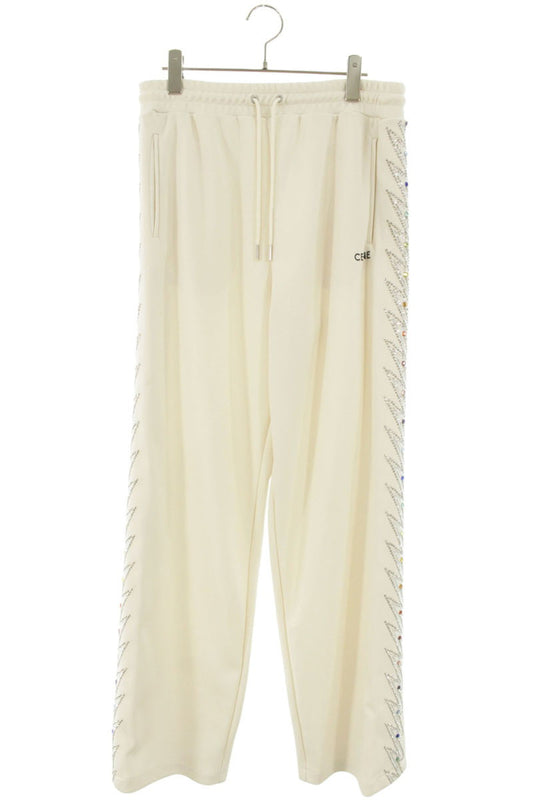 CELINE Side Studded Track Pants White Size 32