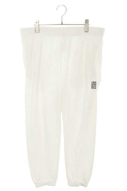 Chrome Hearts Y NOT CH Logo Embroidered Long Pants White x Black Size M