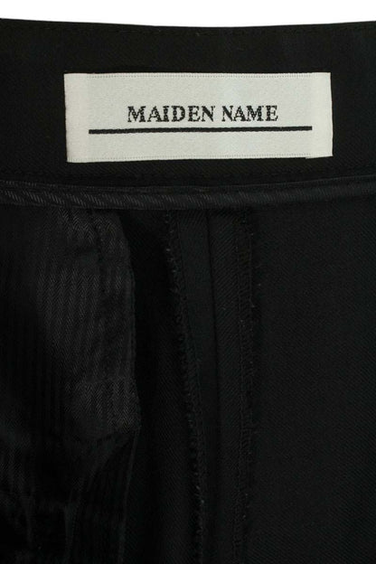Maiden Name Wool Long Pants Black Size S
