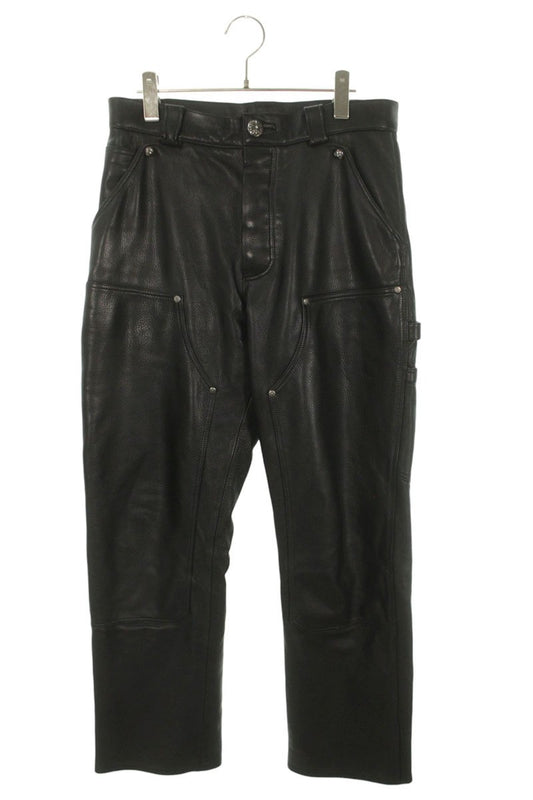 Chrome Hearts CARPENTER LTHR Double Knee Black Size 30