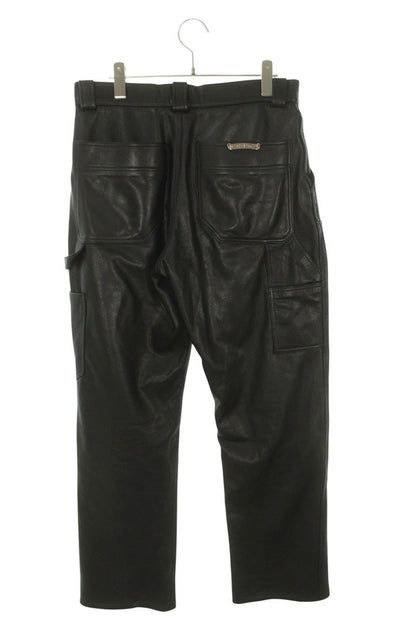 Chrome Hearts CARPENTER LTHR Double Knee Black Size 30