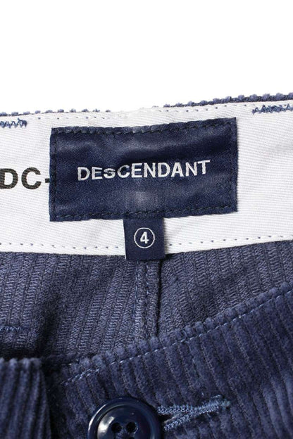 DESCENDANT 25AW Corduroy Pants Blue Size 36