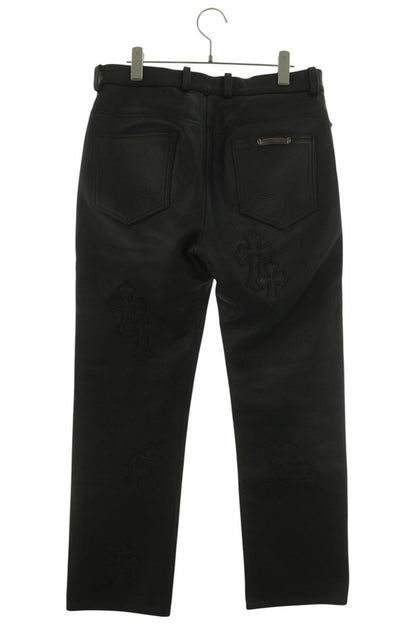 Chrome Hearts JEAN STRTLG LTHR Cross Patch Leather Size 31
