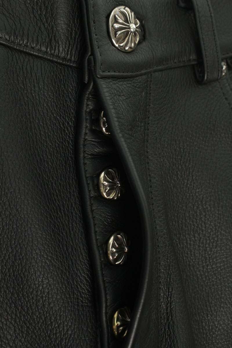 Chrome Hearts JEAN STRTLG LTHR Cross Patch Leather Size 31