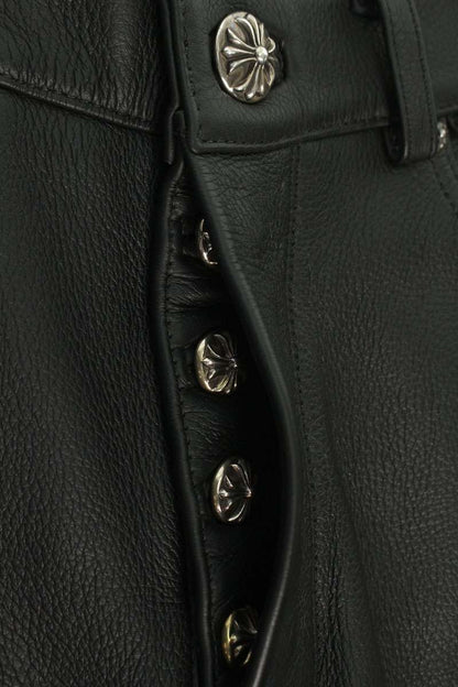 Chrome Hearts JEAN STRTLG LTHR Cross Patch Leather Size 31