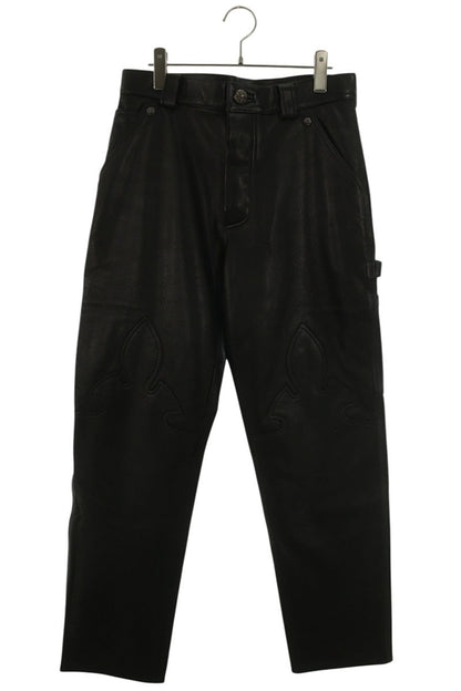 Chrome Hearts Double Knee Leather Carpenter Pants Size 30