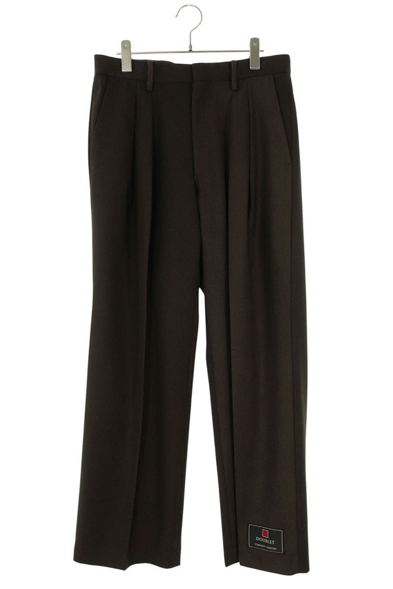doublet 26SS Faded Spray Dye Wide Trouser Brown Size 30