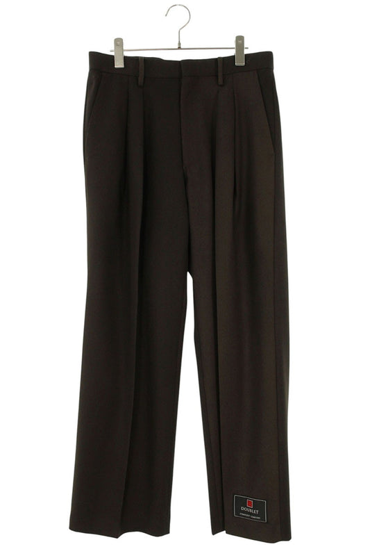 doublet 26SS Faded Spray Dye Wide Trouser Brown Size 30