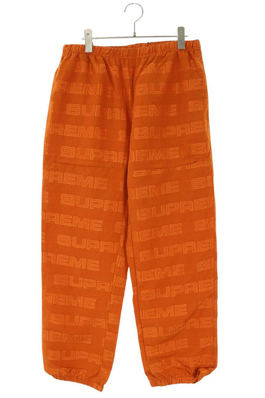 Supreme 21AW Logo Ripstop Track Pant Long Pants Orange Size S