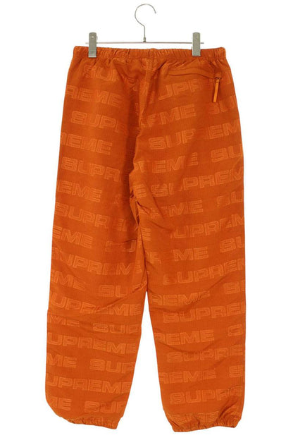 Supreme 21AW Logo Ripstop Track Pant Long Pants Orange Size S