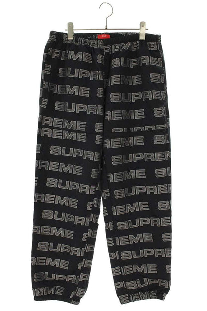 Supreme 21AW Logo Ripstop Track Pant Long Pants Black Size S