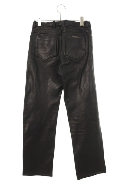 Chrome Hearts Crossball Button Flare Knee Leather Size 28