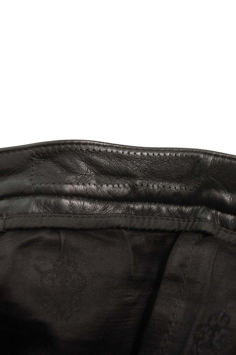 Chrome Hearts Crossball Button Flare Knee Leather Size 28