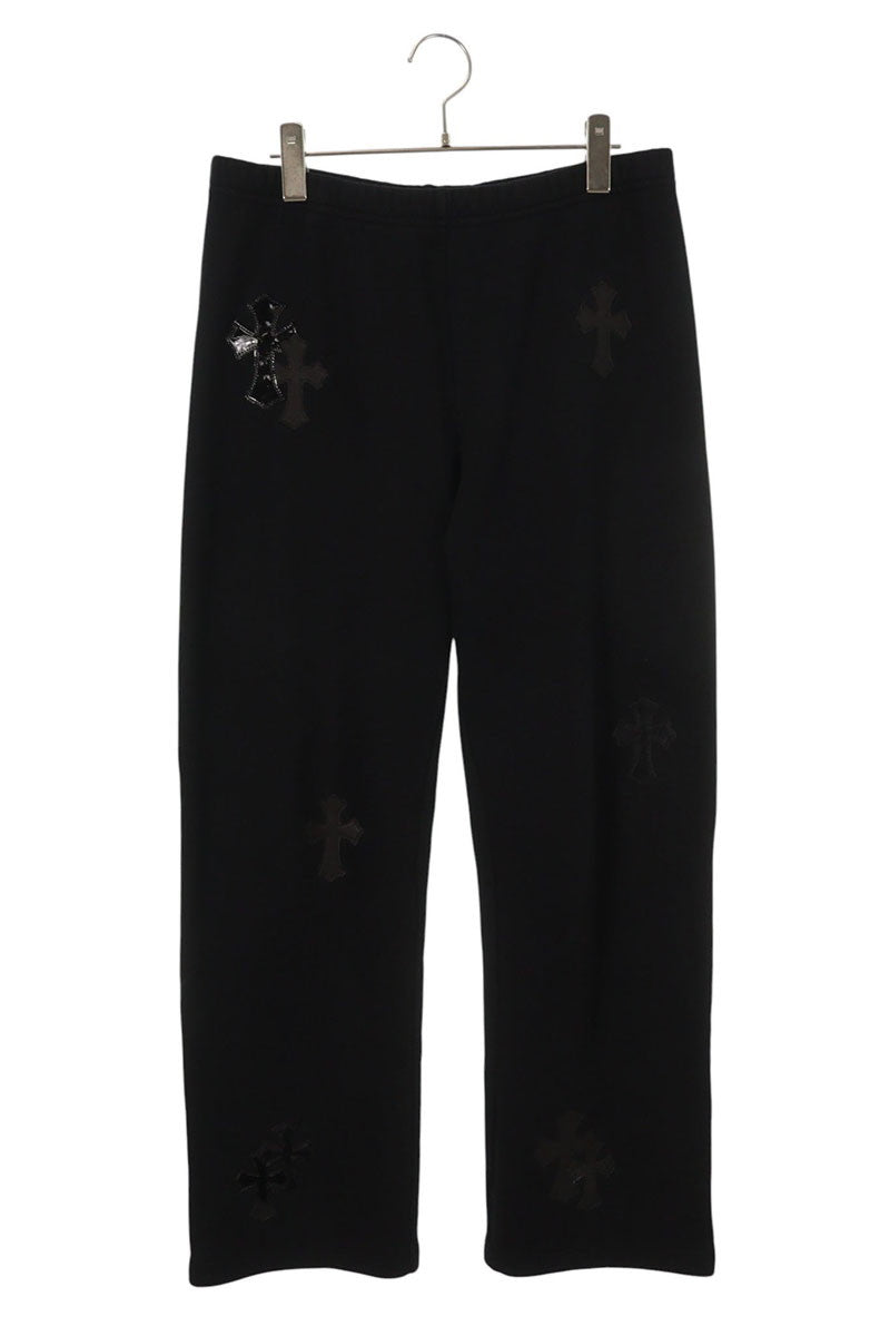 Chrome Hearts Y NOT Crosspatch Sweatpants Black Size 32