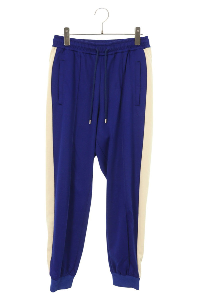 GUCCI Logo Print Track Pants Blue Beige Size 28