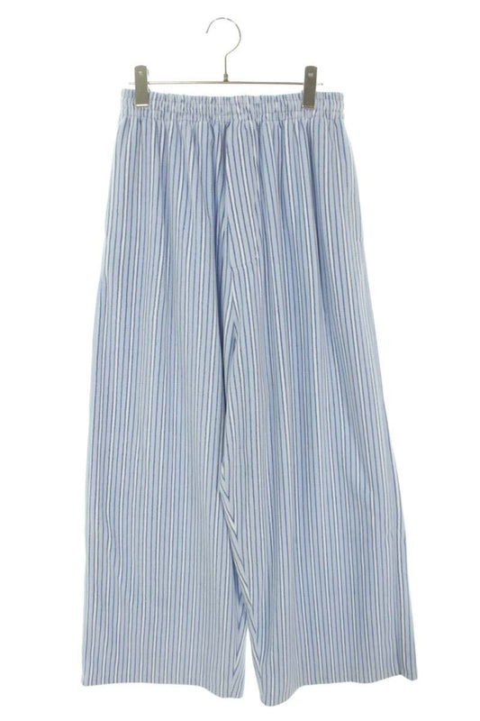 BALENCIAGA Stripe Fleece Pajama Pants Blue/White Size 28