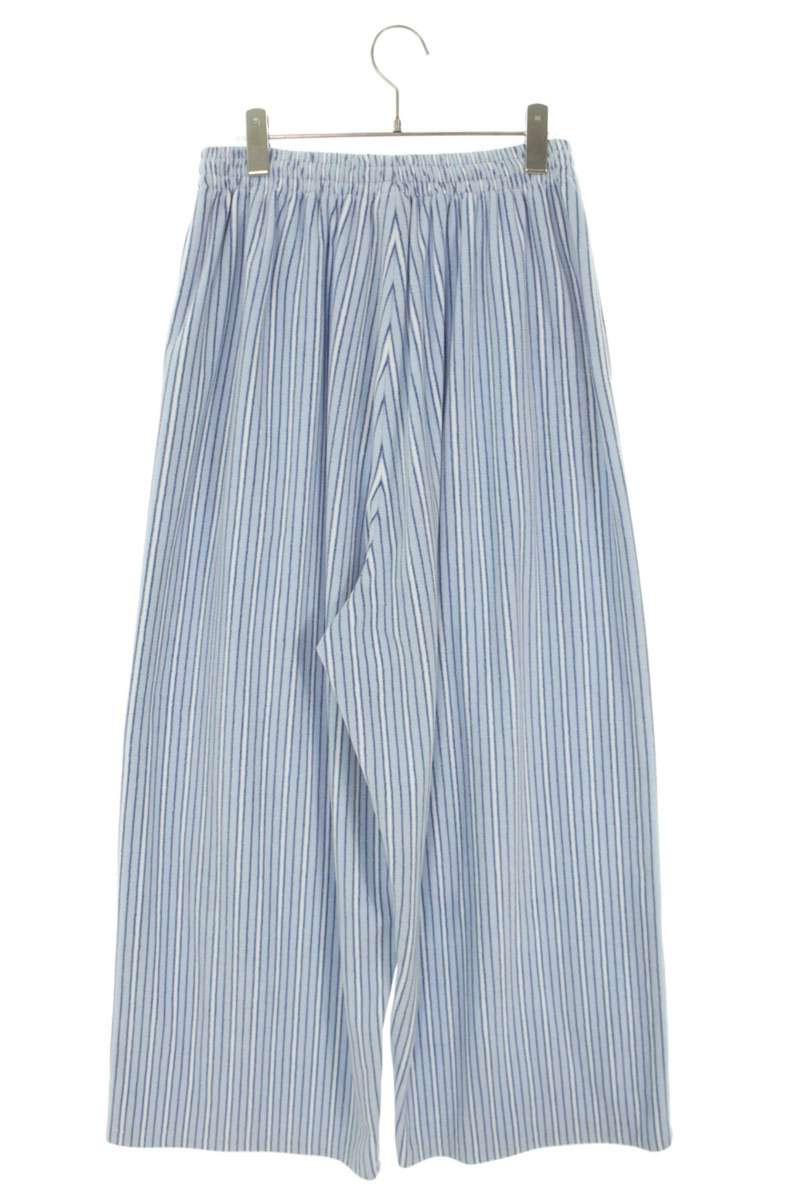 BALENCIAGA Stripe Fleece Pajama Pants Blue/White Size 28