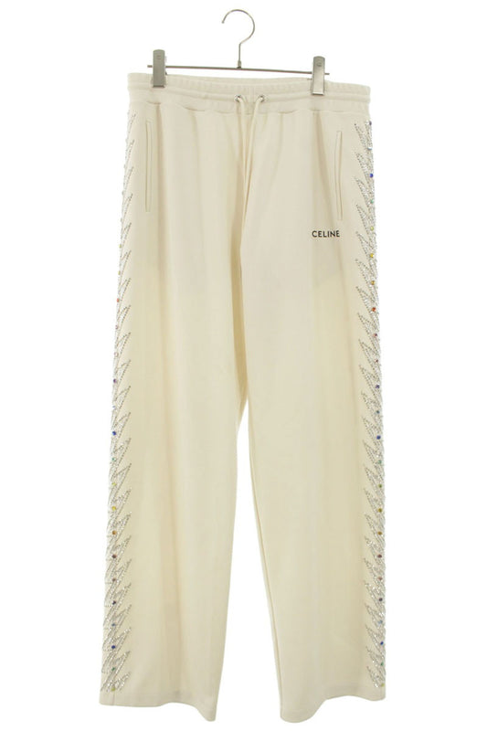 CELINE 23SS Studs Jewel Embellished Track Pants Size 30