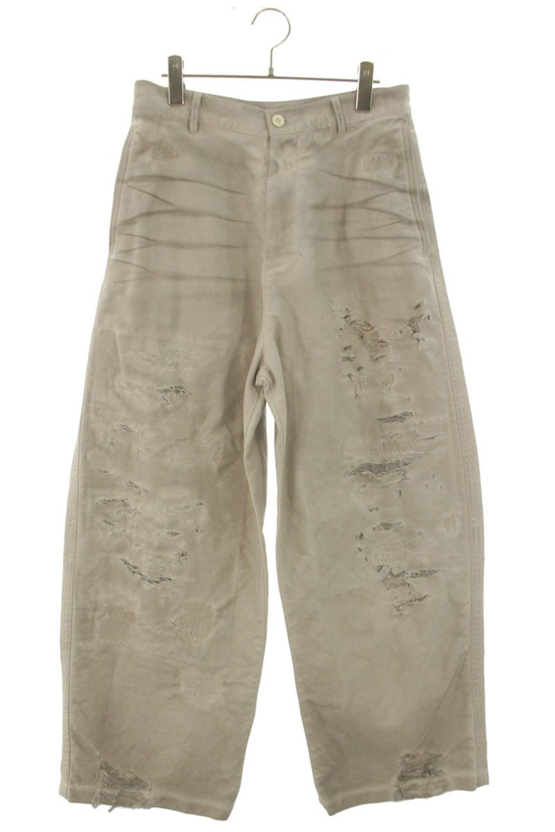 ACNE STUDIOS Repaired Distressed Pants Beige Size 32