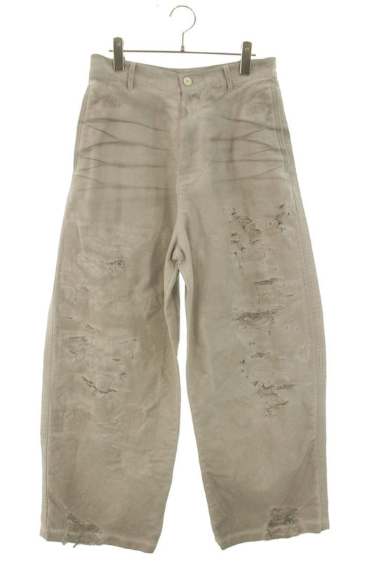 ACNE STUDIOS Repaired Distressed Pants Beige Size 32