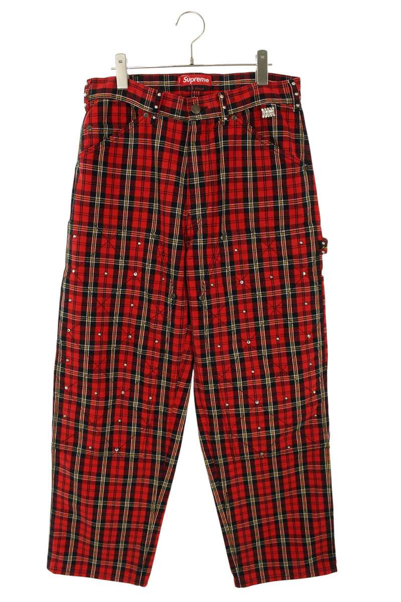 Supreme x B.B. Simon b.b. Simon Quilted Double Knee Painter Pant Red Size 30