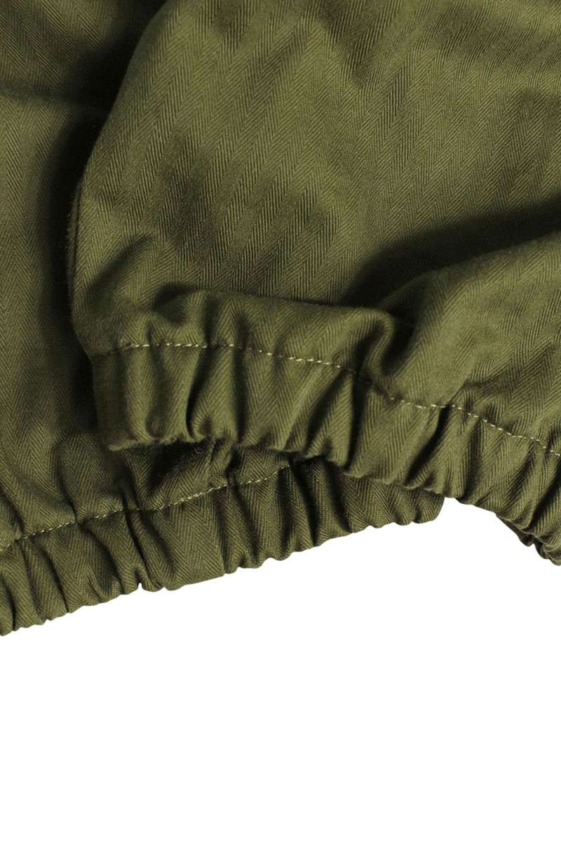 PRADA Triangle Logo Herringbone Pants Khaki Size 34