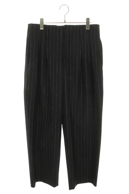 OVERCOAT 5-Tuck Wool Stripe Pants Navy Size M0