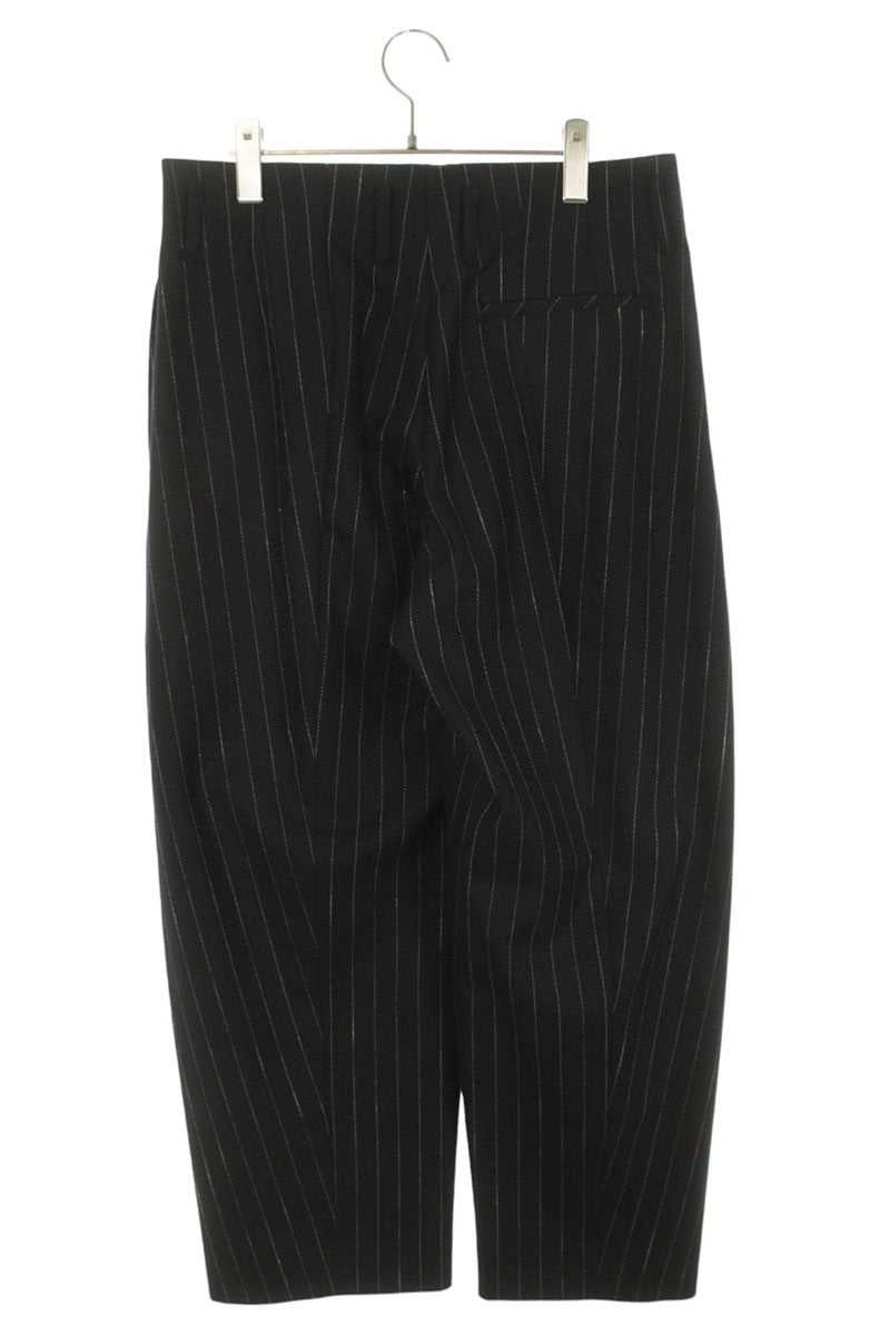 OVERCOAT 5-Tuck Wool Stripe Pants Navy Size M0