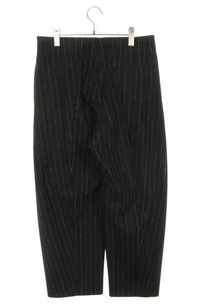 OVERCOAT 5-Tuck Wool Stripe Pants Navy Size M0